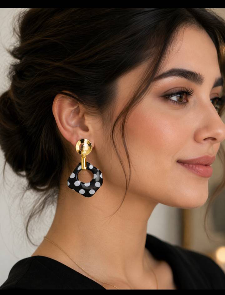 گوشواره طرح توپی